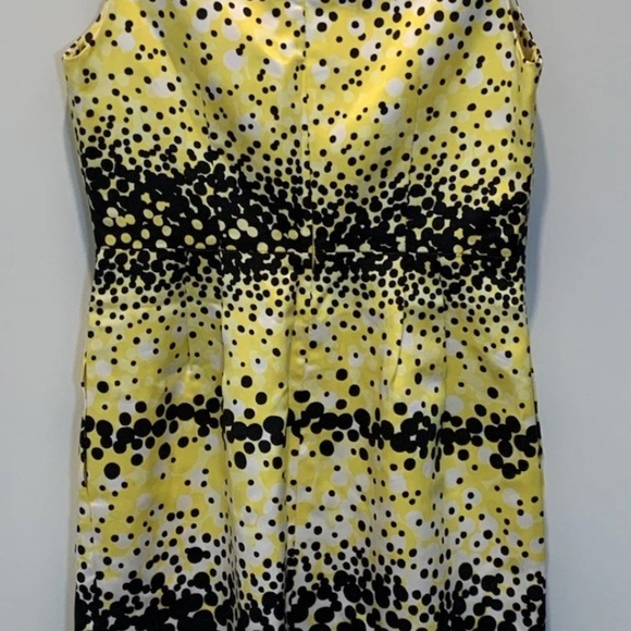 Carlisle Yellow and Black Sleeveless Dress Size 10 - Picture 3 of 13